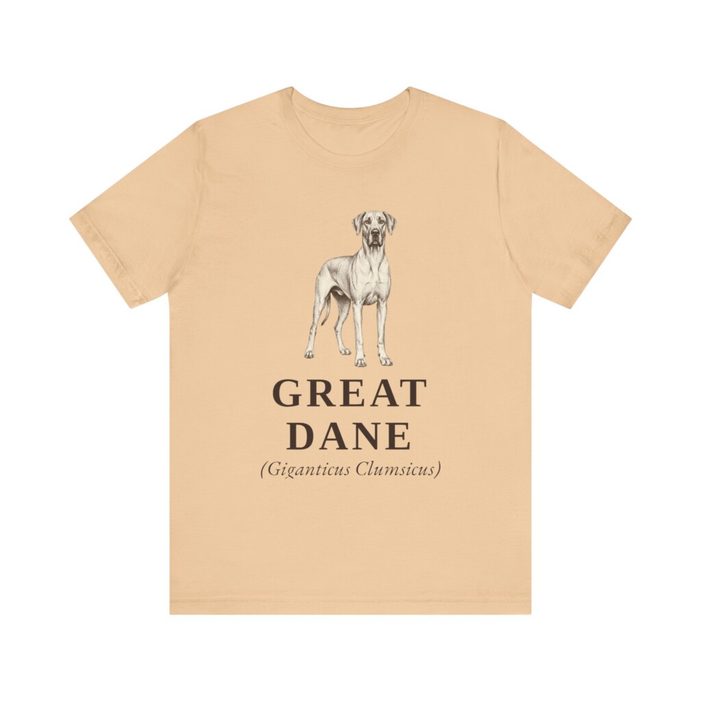 Great Dane Latin Shirt, Vintage Dog Sketch Tee, Dog Latin Gift