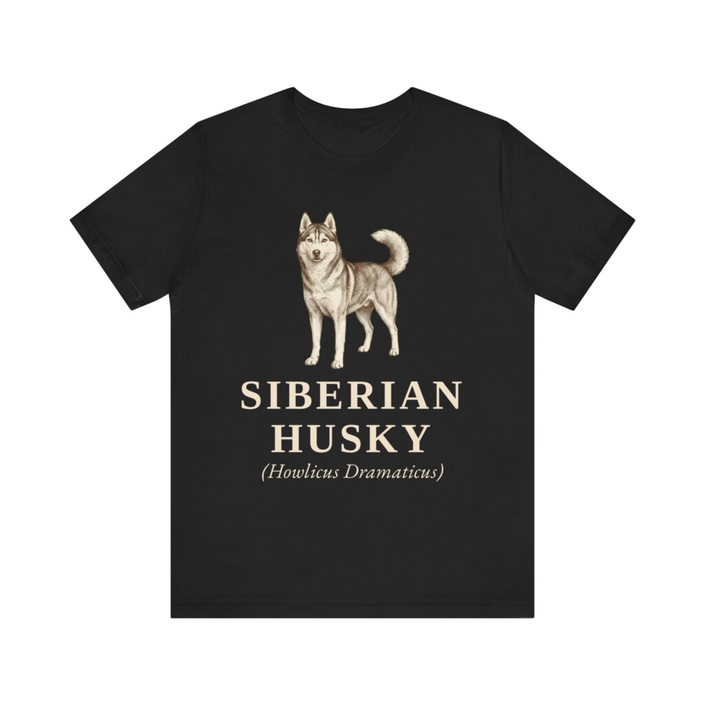 Siberian Husky Latin Shirt, Vintage Dog Sketch Tee, Dog Latin Gift Siberian Husky Latin Shirt, Vintage Dog Sketch Tee, Dog Latin Gift