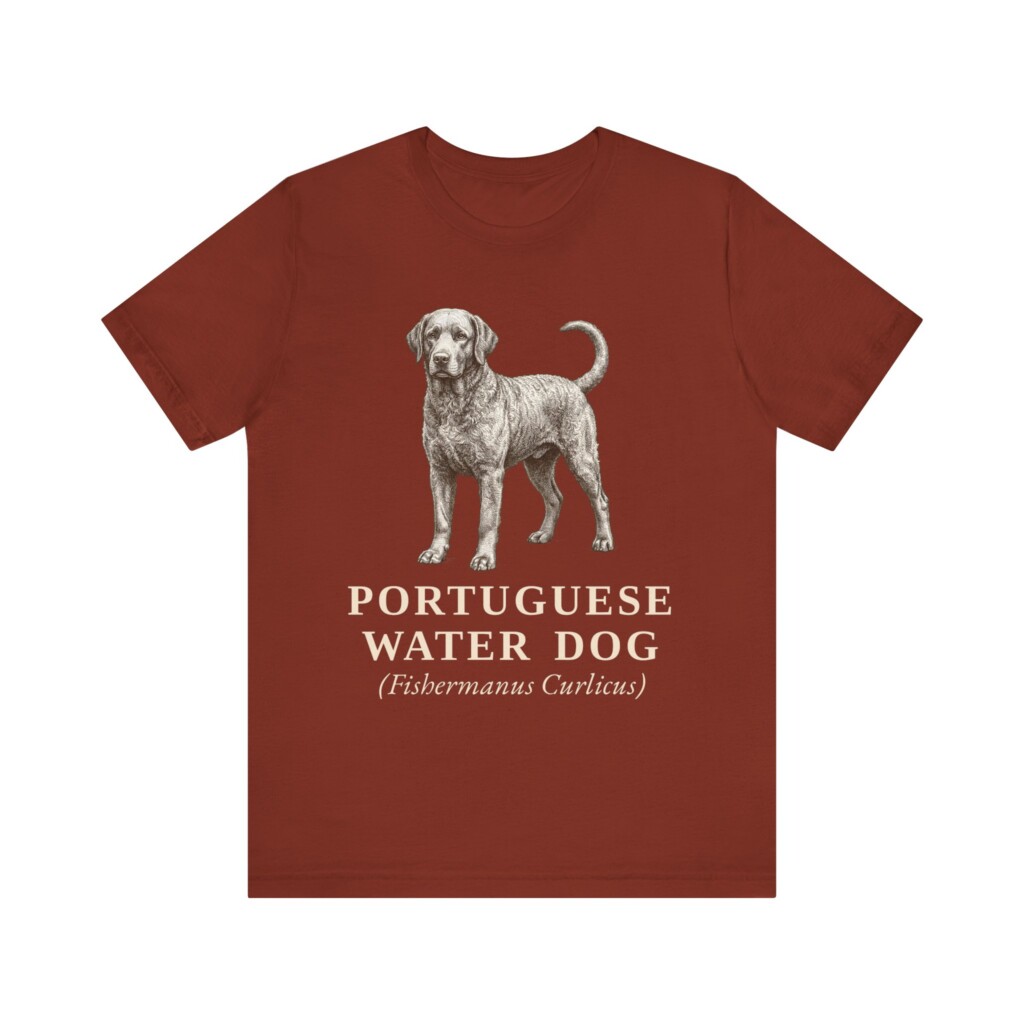 Portuguese Water Dog Latin Shirt, Vintage Dog Sketch Tee, Dog Latin Gift