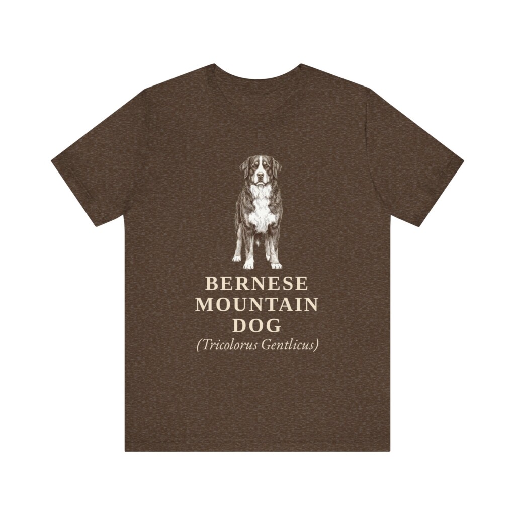 Bernese Mountain Dog Latin Shirt, Vintage Dog Sketch Tee, Dog Latin Gift