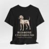 Redbone Coonhound Latin Shirt, Vintage Dog Sketch Tee, Dog Latin Gift