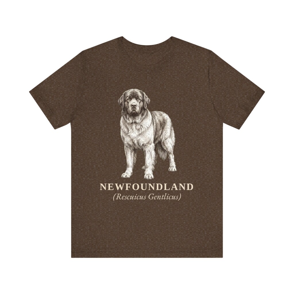 Newfoundland Dog Latin Shirt, Vintage Dog Sketch Tee, Dog Latin Gift Newfoundland Dog Latin Shirt, Vintage Dog Sketch Tee, Dog Latin Gift