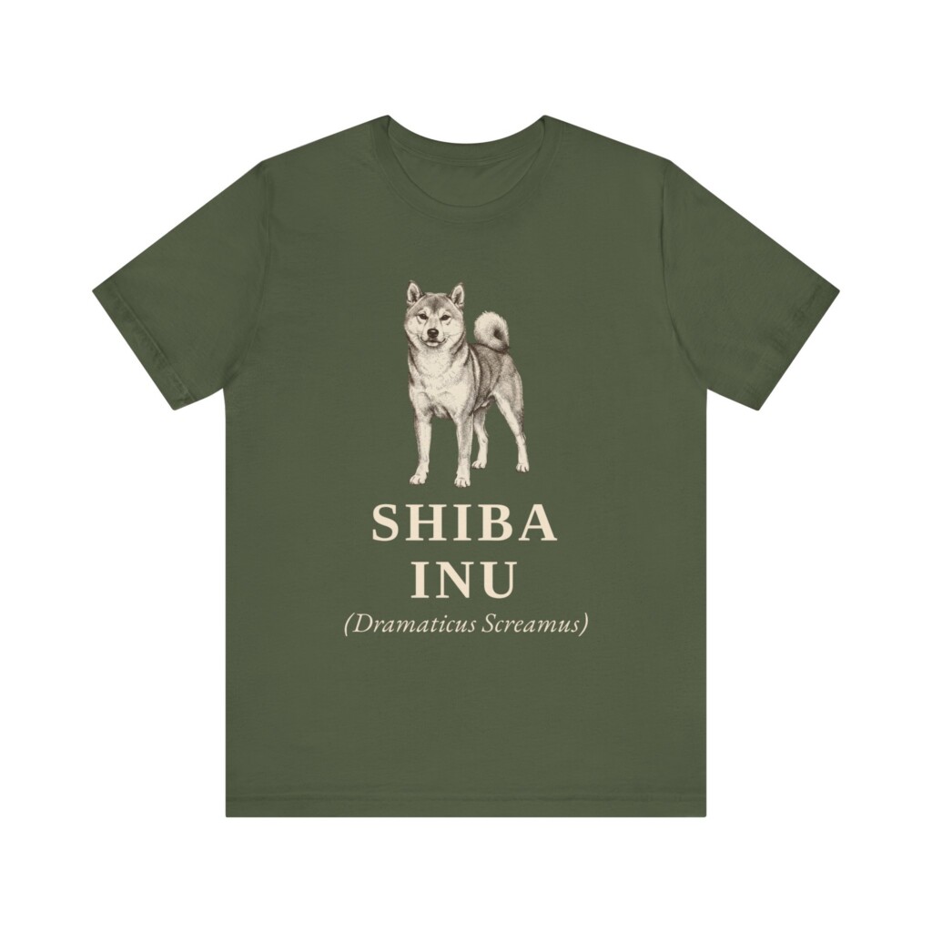 Shiba Inu Latin Shirt, Vintage Dog Sketch Tee, Dog Latin Gift