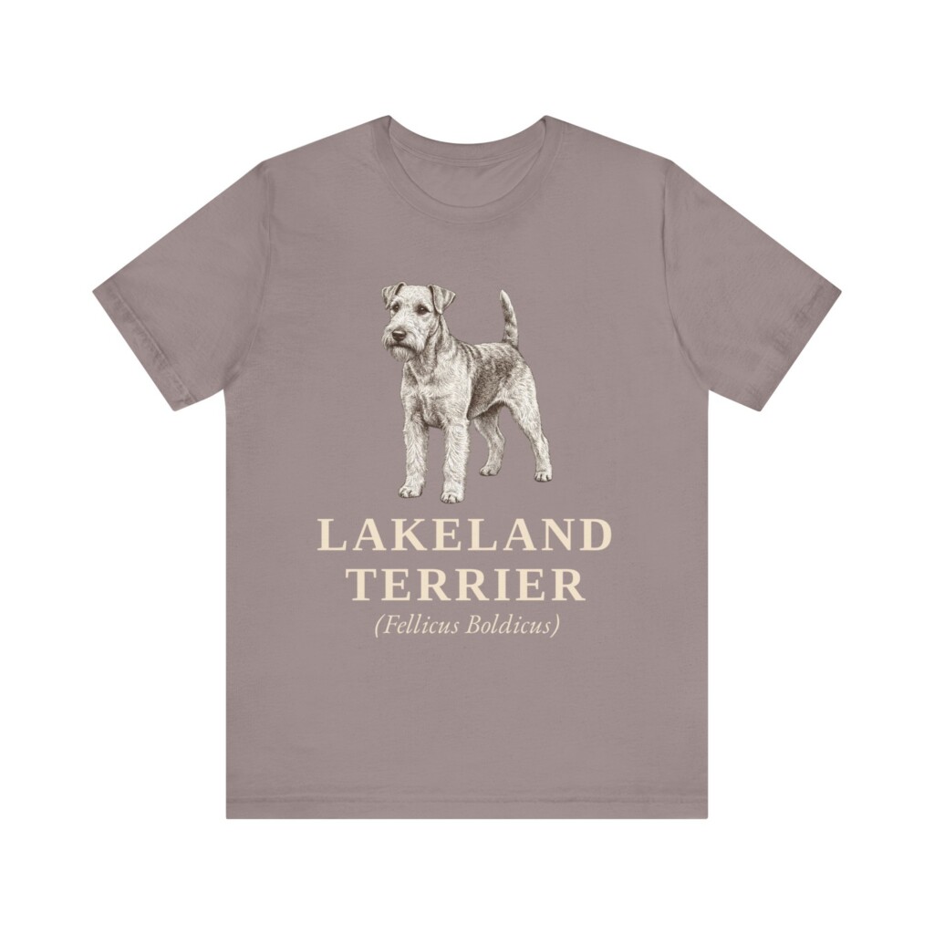 Lakeland Terrier Latin Shirt, Vintage Dog Sketch Tee, Dog Latin Gift