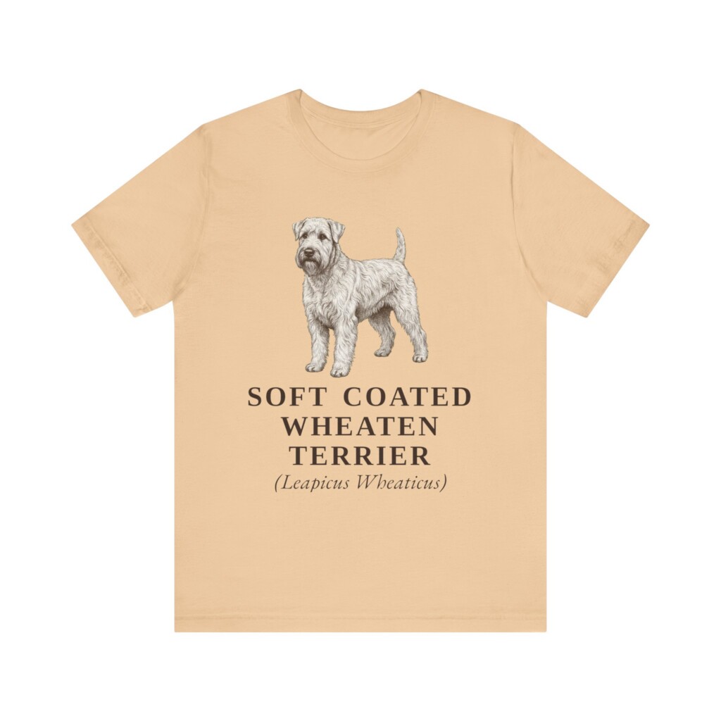 Soft Coated Wheaten Terrier Latin Shirt, Vintage Dog Sketch Tee, Dog Latin Gift