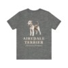 Airedale Terrier Latin Shirt, Vintage Dog Sketch Tee, Dog Latin Gift