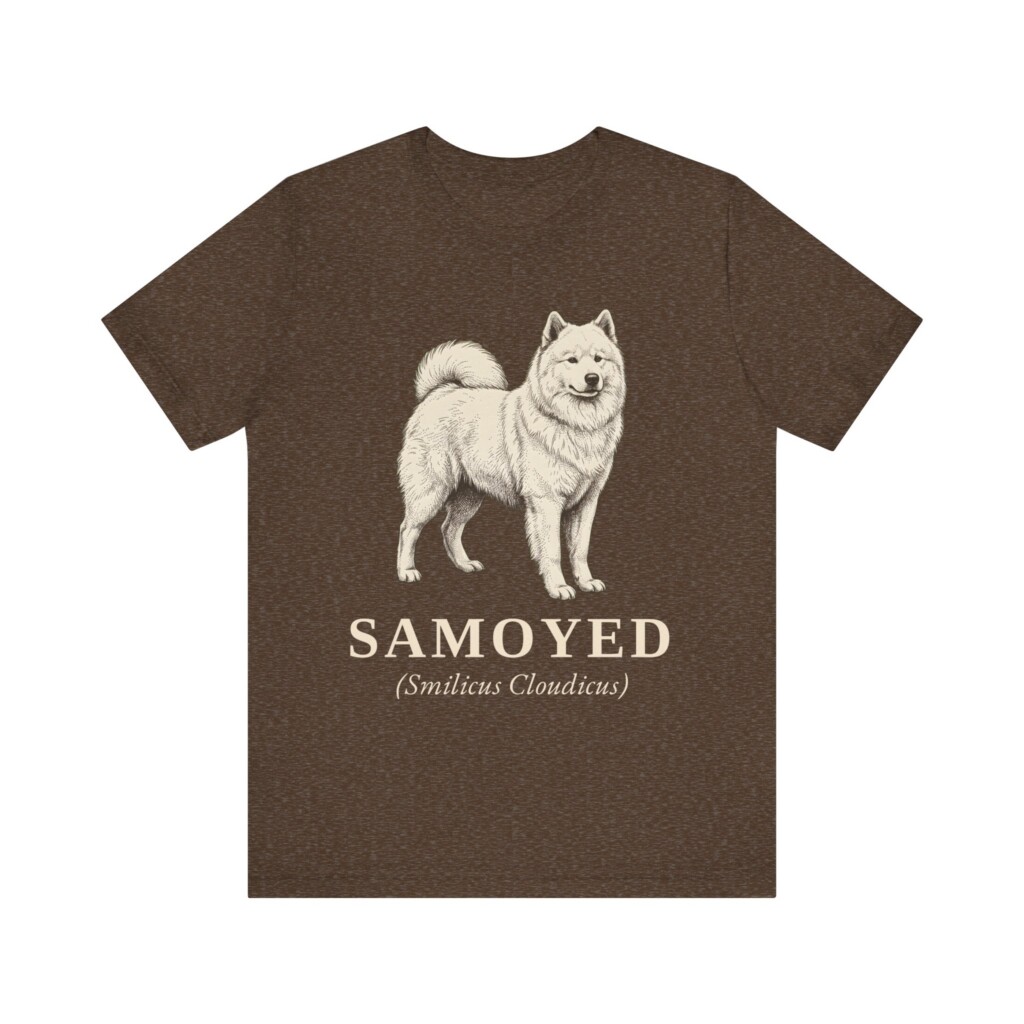 Samoyed Latin Shirt, Vintage Dog Sketch Tee, Dog Latin Gift