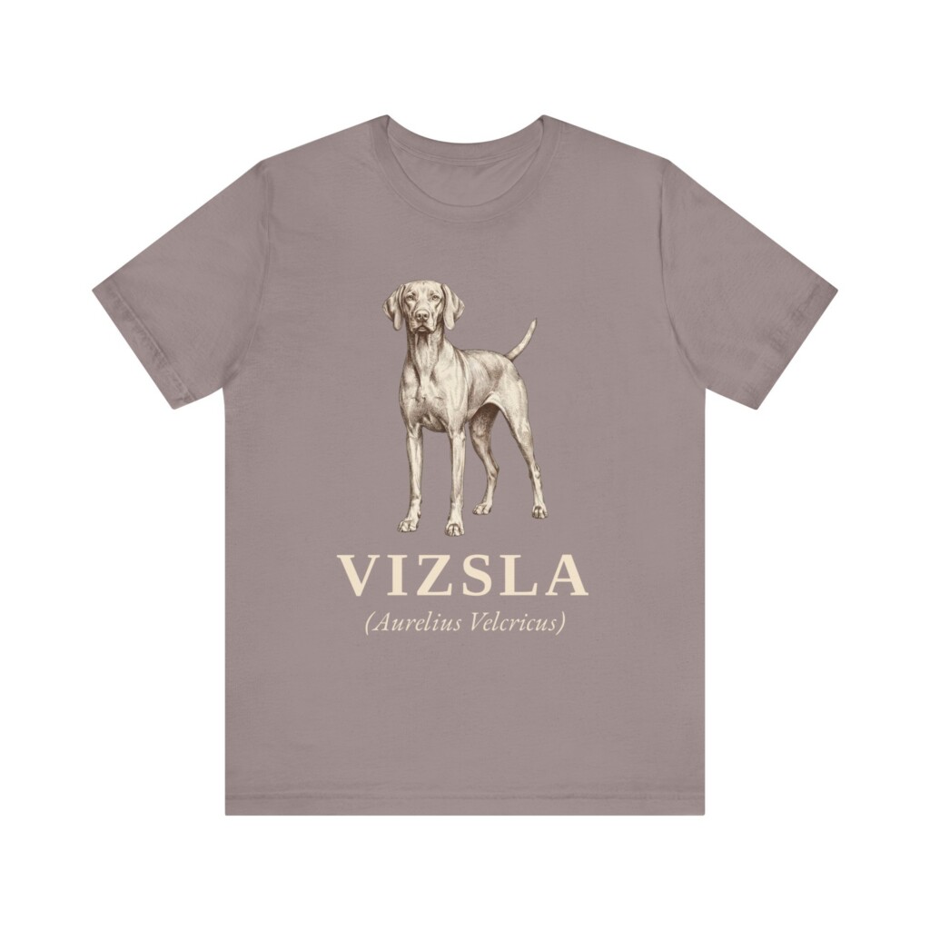 Vizsla Latin Shirt, Vintage Dog Sketch Tee, Dog Latin Gift