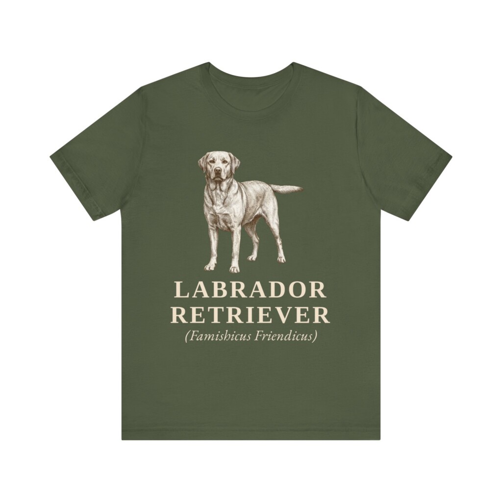 Labrador Retriever Latin Shirt, Vintage Dog Sketch Tee, Dog Latin Gift