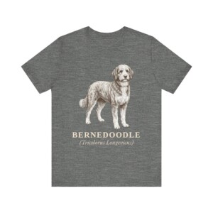 Bernedoodle Latin Shirt, Vintage Dog Sketch Tee, Dog Latin Gift