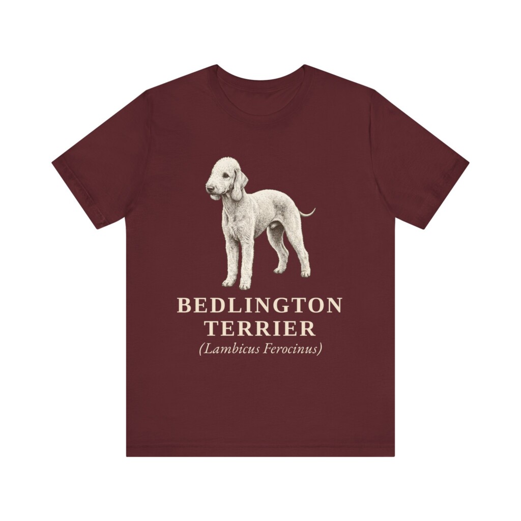 Bedlington Terrier Latin Shirt, Vintage Dog Sketch Tee, Dog Latin Gift Bedlington Terrier Latin Shirt, Vintage Dog Sketch Tee, Dog Latin Gift