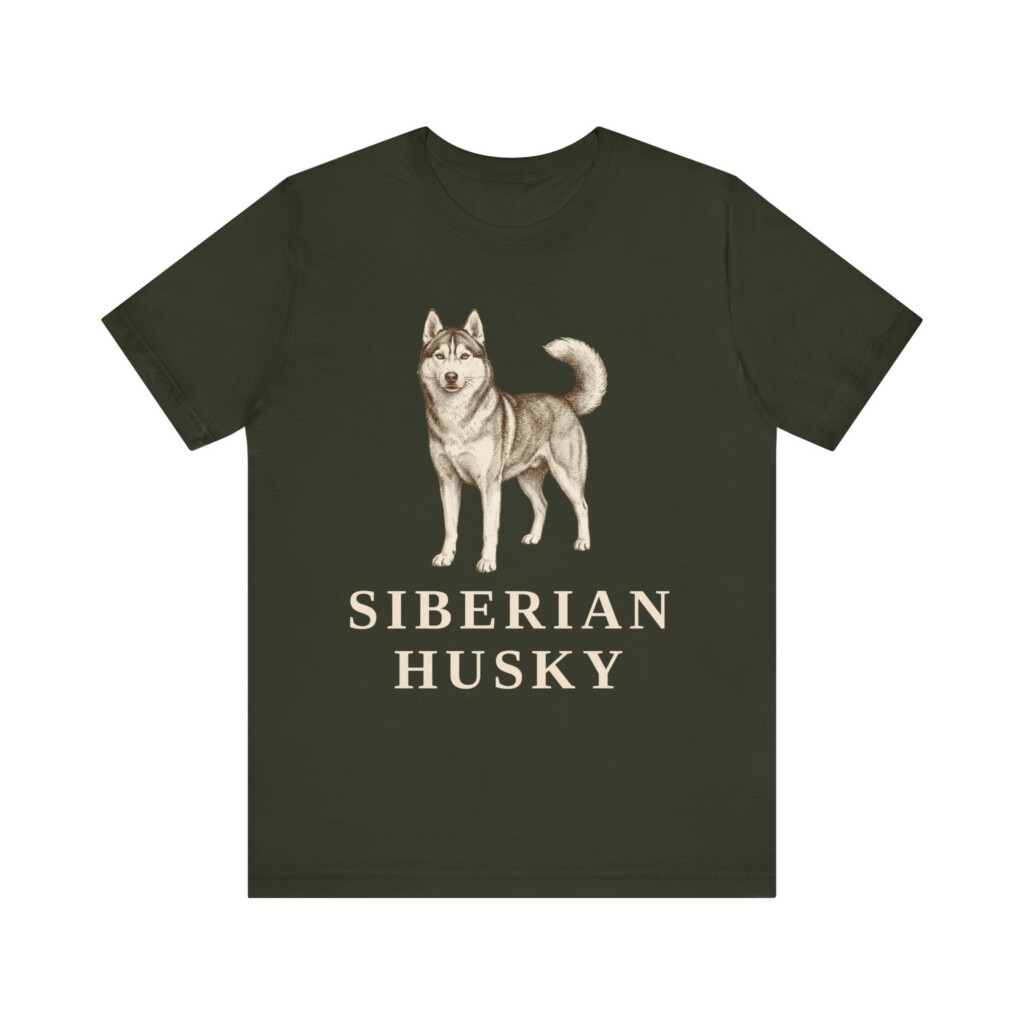 Husky Lover Shirt, Vintage Dog Sketch Tee, Dog Lover Gift