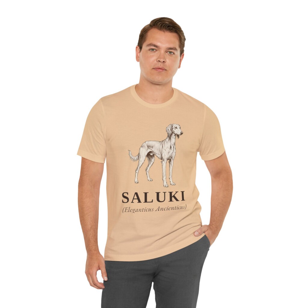 Saluki Latin Shirt, Vintage Dog Sketch Tee, Dog Latin Gift Saluki Latin Shirt, Vintage Dog Sketch Tee, Dog Latin Gift