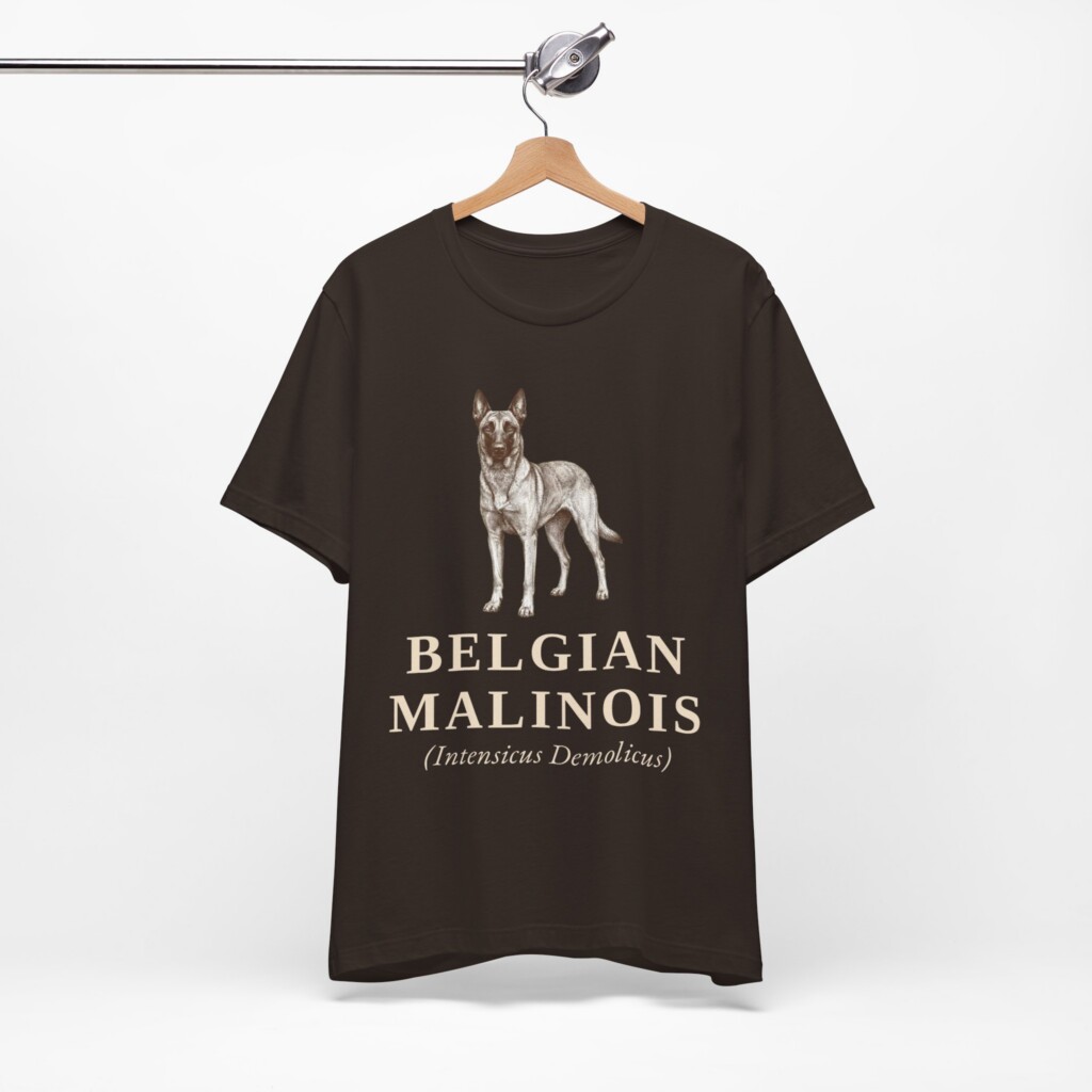 Belgian Malinois Latin Shirt, Vintage Dog Sketch Tee, Dog Latin Gift