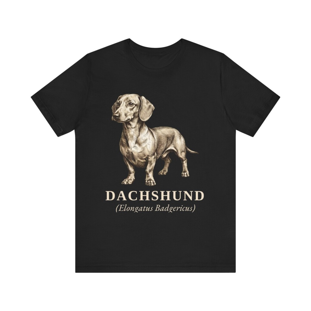 Dachshund Latin Shirt, Vintage Dog Sketch Tee, Dog Latin Gift Dachshund Latin Shirt, Vintage Dog Sketch Tee, Dog Latin Gift