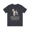 Airedale Terrier Latin Shirt, Vintage Dog Sketch Tee, Dog Latin Gift
