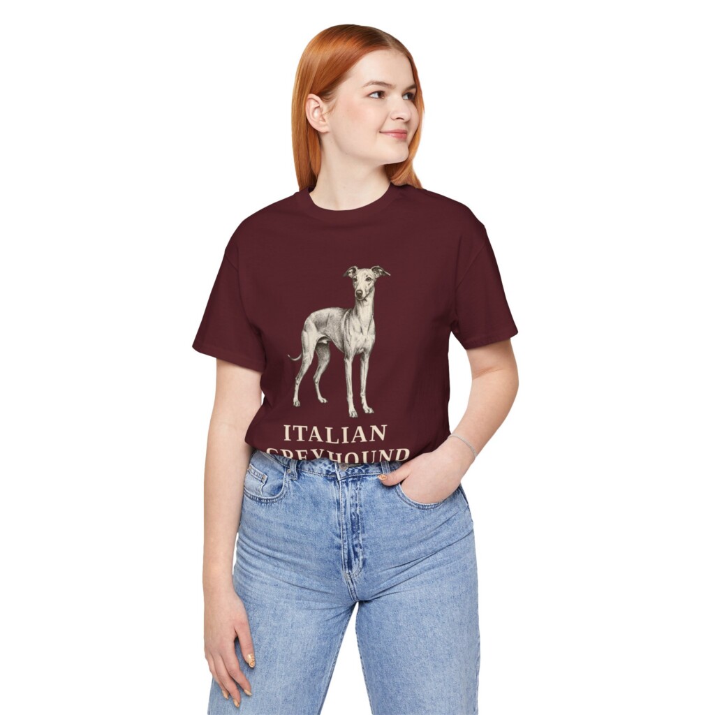 Italian Greyhound Latin Shirt, Vintage Dog Sketch Tee, Dog Latin Gift