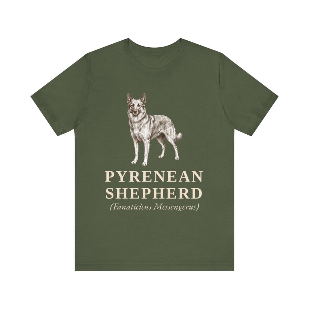 Pyrenean Shepherd Latin Shirt, Vintage Dog Sketch Tee, Dog Latin Gift Pyrenean Shepherd Latin Shirt, Vintage Dog Sketch Tee, Dog Latin Gift
