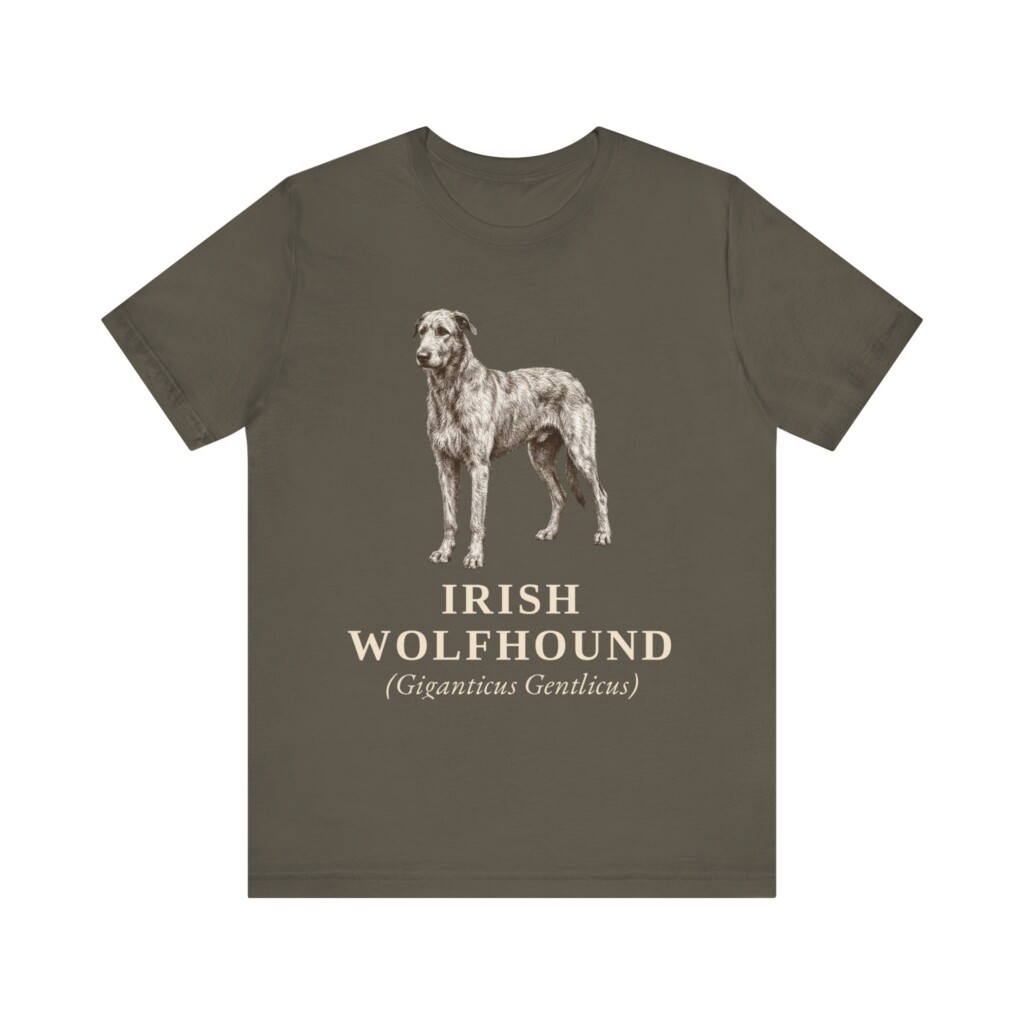 Irish Wolfhound Latin Shirt, Vintage Dog Sketch Tee, Dog Latin Gift Irish Wolfhound Latin Shirt, Vintage Dog Sketch Tee, Dog Latin Gift