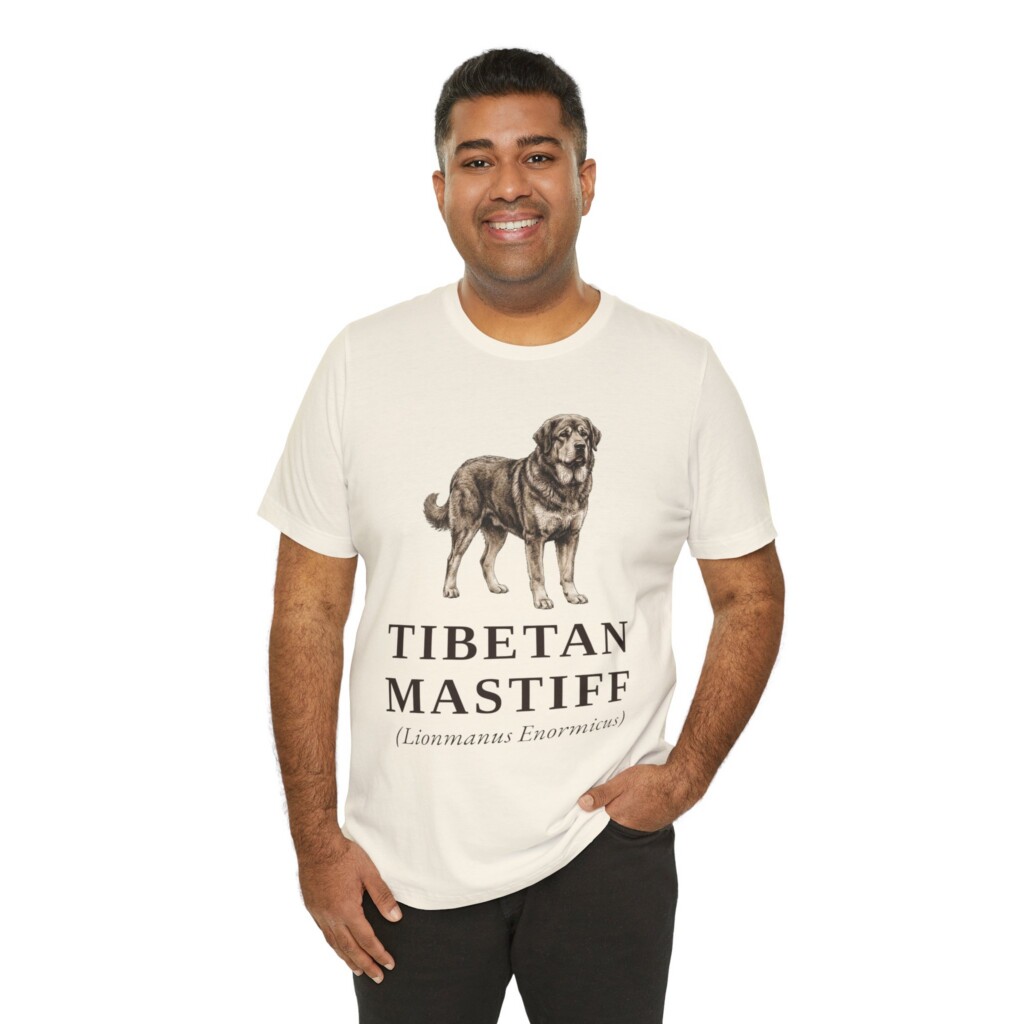 Tibetan Mastiff Latin Shirt, Vintage Dog Sketch Tee, Dog Latin Gift