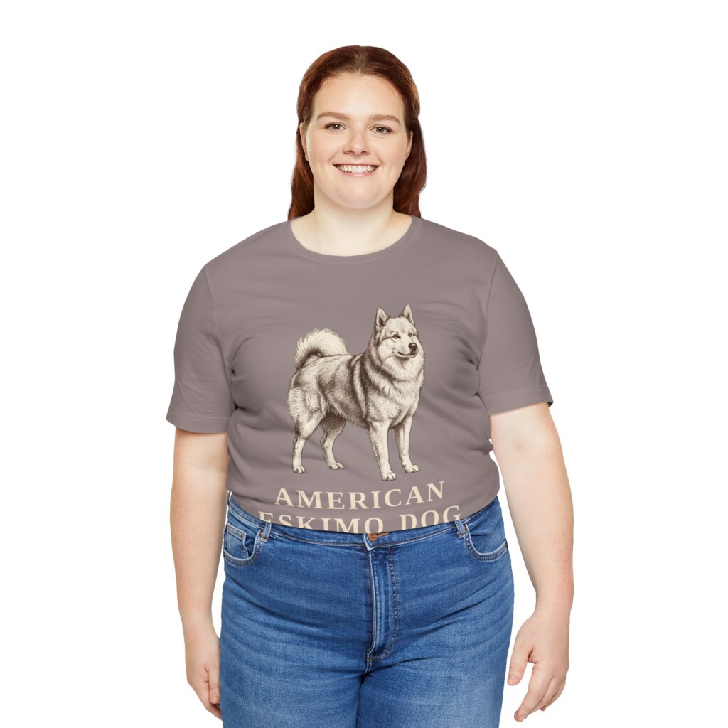 American Eskimo Dog Latin Shirt, Vintage Dog Sketch Tee, Dog Latin Gift