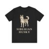 Husky Lover Shirt, Vintage Dog Sketch Tee, Dog Lover Gift