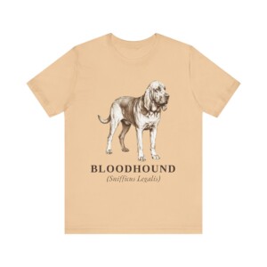 Bloodhound Latin Shirt, Vintage Dog Sketch Tee, Dog Latin Gift