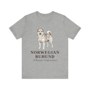Norwegian Buhund Latin Shirt, Vintage Dog Sketch Tee, Dog Latin Gift