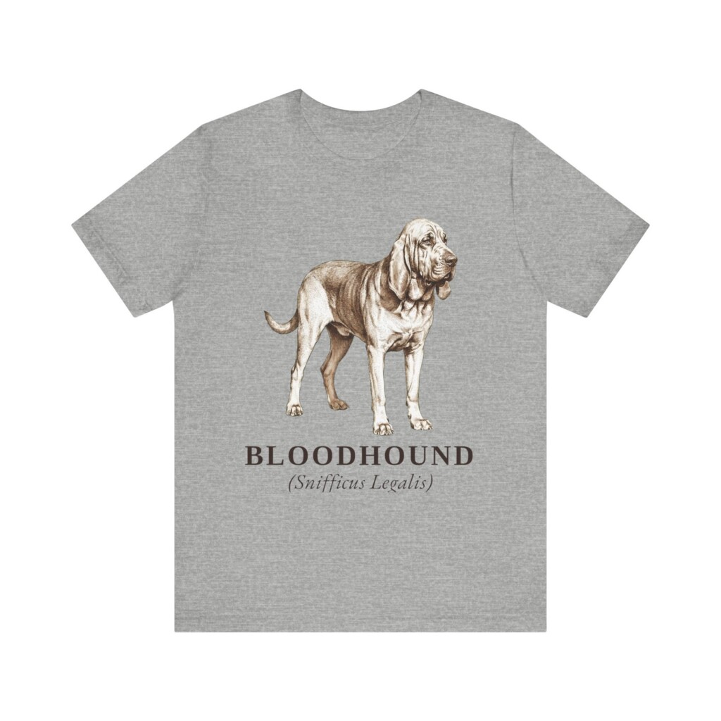 Bloodhound Latin Shirt, Vintage Dog Sketch Tee, Dog Latin Gift