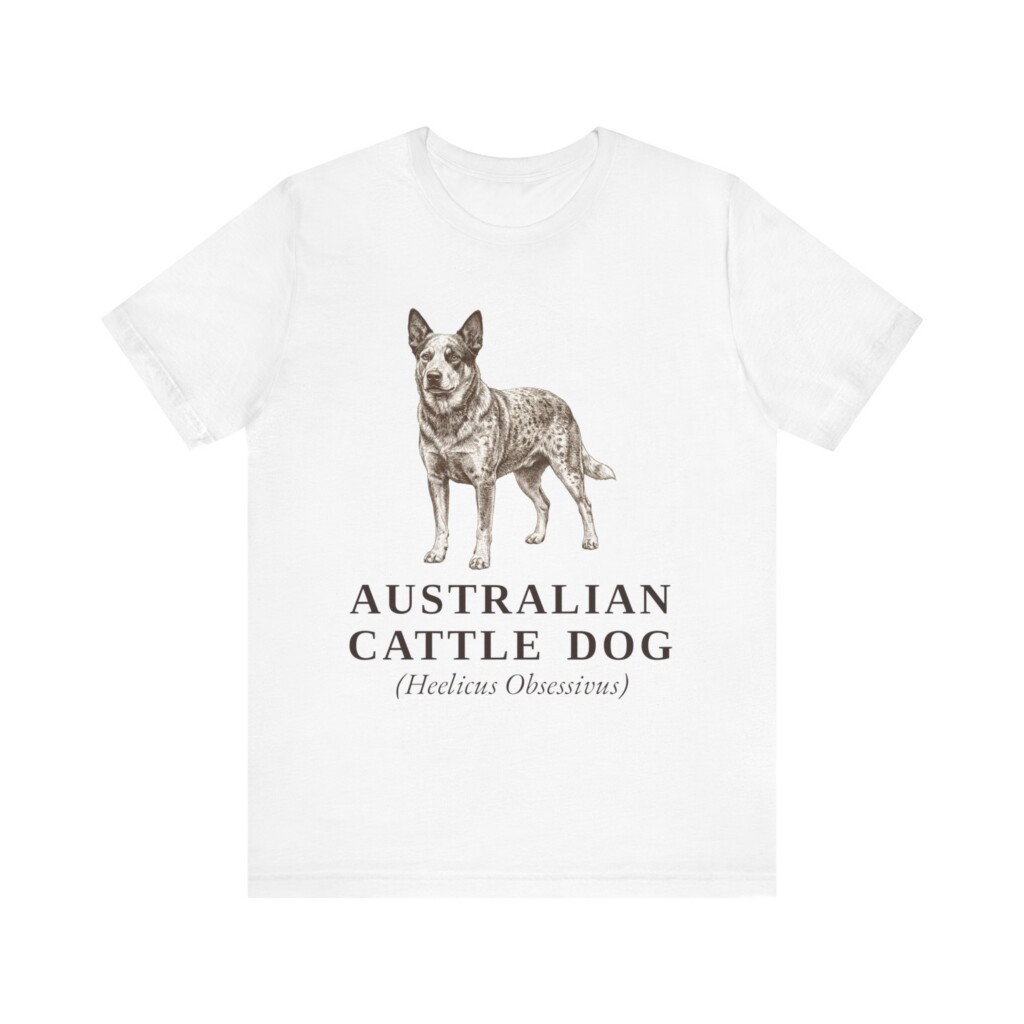 Australian Cattle Dog Latin Shirt, Vintage Dog Sketch Tee, Dog Latin Gift