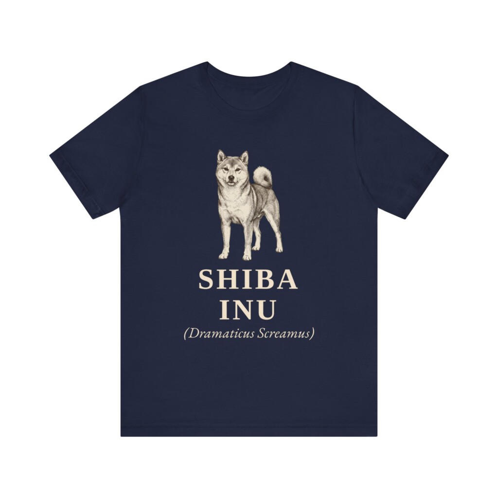 Shiba Inu Latin Shirt, Vintage Dog Sketch Tee, Dog Latin Gift