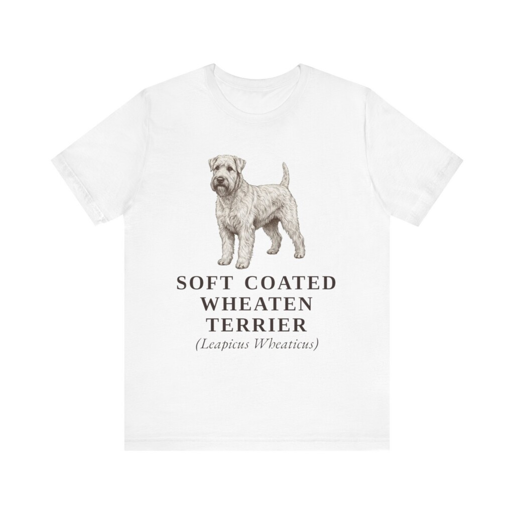 Soft Coated Wheaten Terrier Latin Shirt, Vintage Dog Sketch Tee, Dog Latin Gift