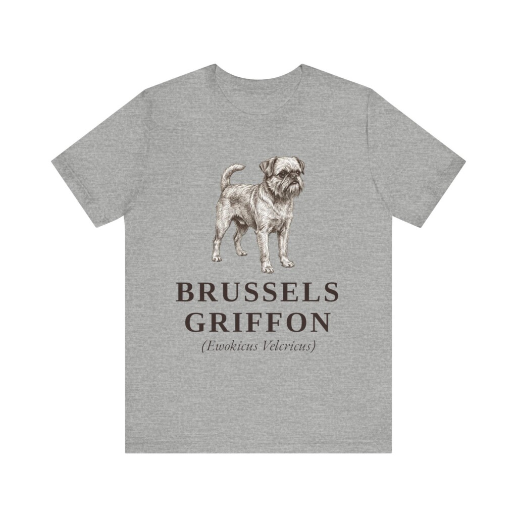 Brussels Griffon Latin Shirt, Vintage Dog Sketch Tee, Dog Latin Gift