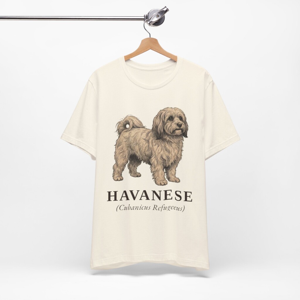 Havanese Latin Shirt, Vintage Dog Sketch Tee, Dog Latin Gift Havanese Latin Shirt, Vintage Dog Sketch Tee, Dog Latin Gift