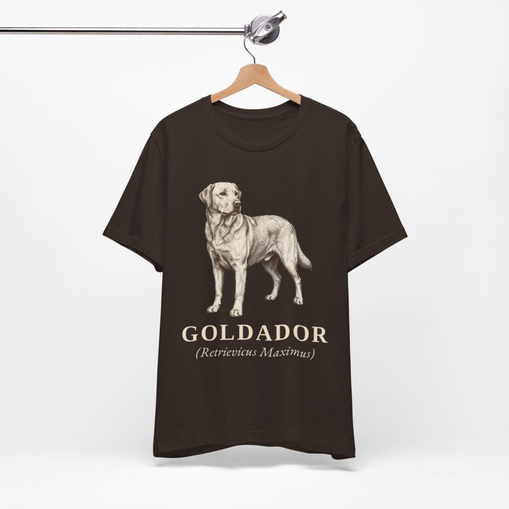 Goldador Latin Shirt, Vintage Dog Sketch Tee, Dog Latin Gift