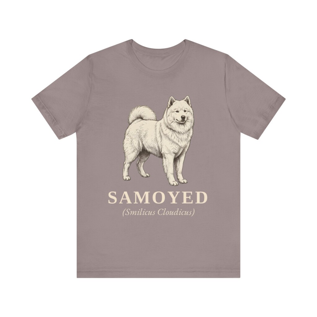 Samoyed Latin Shirt, Vintage Dog Sketch Tee, Dog Latin Gift