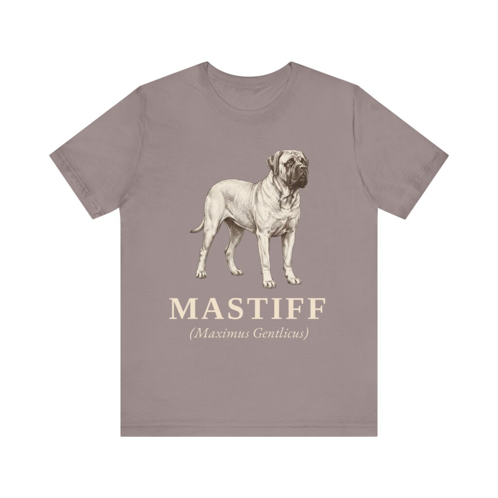 Mastiff Latin Shirt, Vintage Dog Sketch Tee, Dog Latin Gift