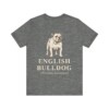 English Bulldog Latin Shirt, Vintage Dog Sketch Tee, Dog Latin Gift