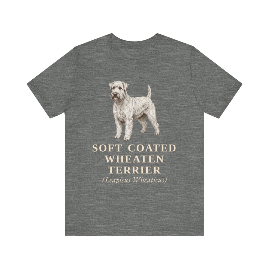 Soft Coated Wheaten Terrier Latin Shirt, Vintage Dog Sketch Tee, Dog Latin Gift