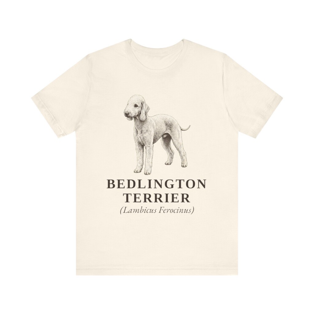 Bedlington Terrier Latin Shirt, Vintage Dog Sketch Tee, Dog Latin Gift Bedlington Terrier Latin Shirt, Vintage Dog Sketch Tee, Dog Latin Gift