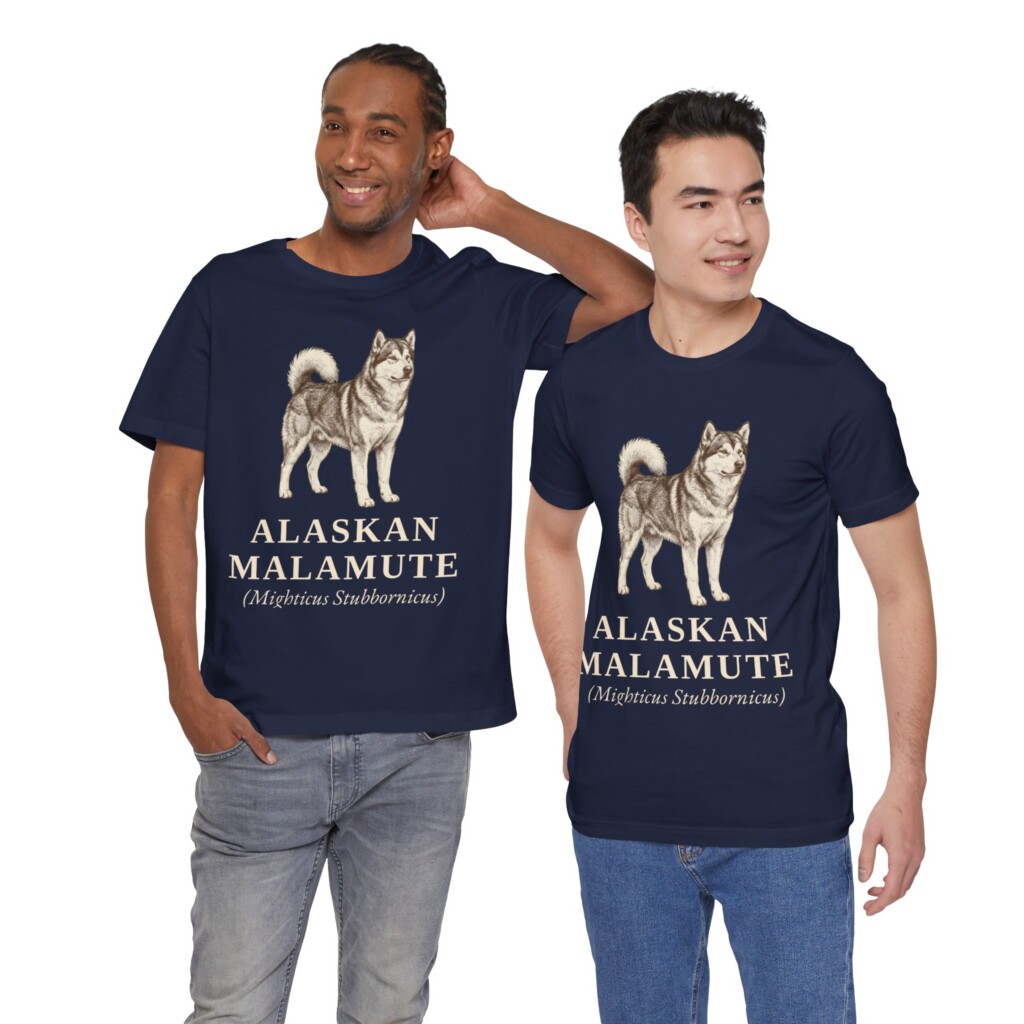 Alaskan Malamute Latin Shirt, Vintage Dog Sketch Tee, Dog Latin Gift Alaskan Malamute Latin Shirt, Vintage Dog Sketch Tee, Dog Latin Gift