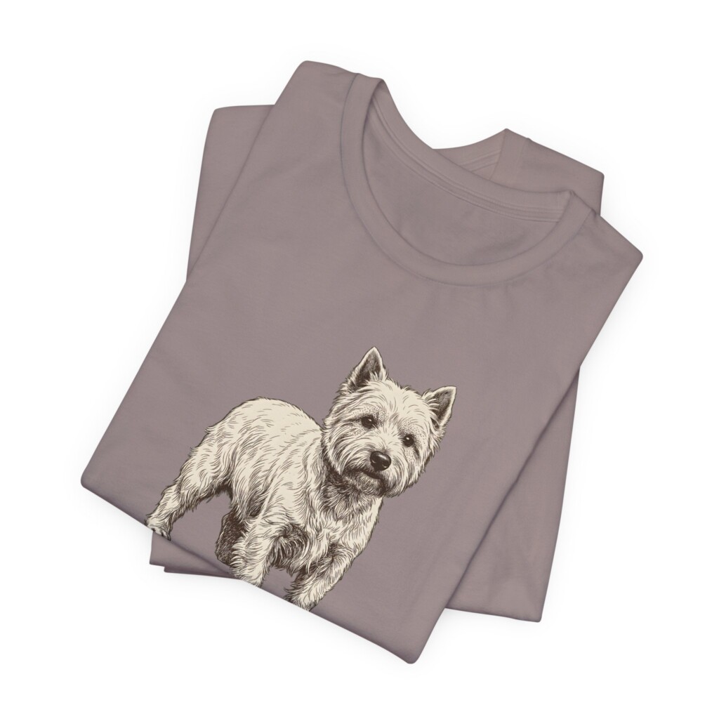 West Highland White Terrier Latin Shirt, Vintage Dog Sketch Tee, Dog Latin Gift West Highland White Terrier Latin Shirt, Vintage Dog Sketch Tee, Dog Latin Gift