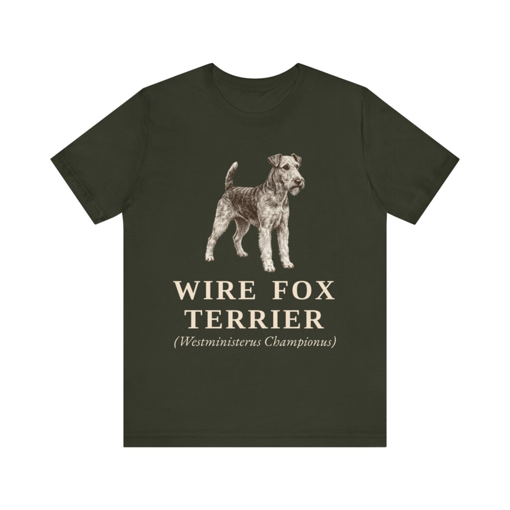 Fox Terrier (Wire) Latin Shirt, Vintage Dog Sketch Tee, Dog Latin Gift Fox Terrier (Wire) Latin Shirt, Vintage Dog Sketch Tee, Dog Latin Gift