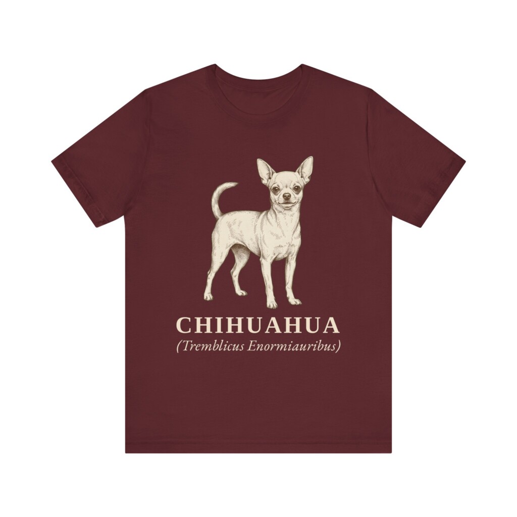 Chihuahua Latin Shirt, Vintage Dog Sketch Tee, Dog Latin Gift