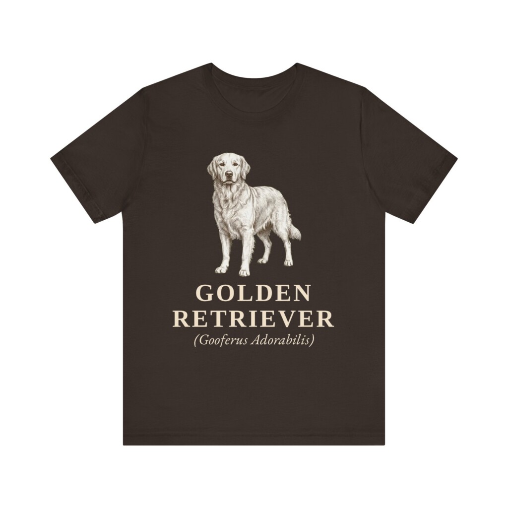 Golden Retriever Latin Shirt, Vintage Dog Sketch Tee, Dog Latin Gift