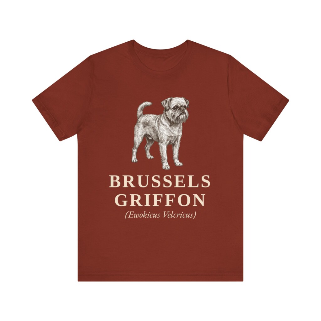 Brussels Griffon Latin Shirt, Vintage Dog Sketch Tee, Dog Latin Gift