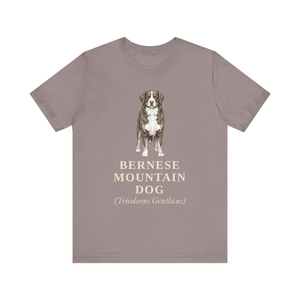 Bernese Mountain Dog Latin Shirt, Vintage Dog Sketch Tee, Dog Latin Gift