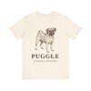 Puggle Latin Shirt, Vintage Dog Sketch Tee, Dog Latin Gift Puggle Latin Shirt, Vintage Dog Sketch Tee, Dog Latin Gift