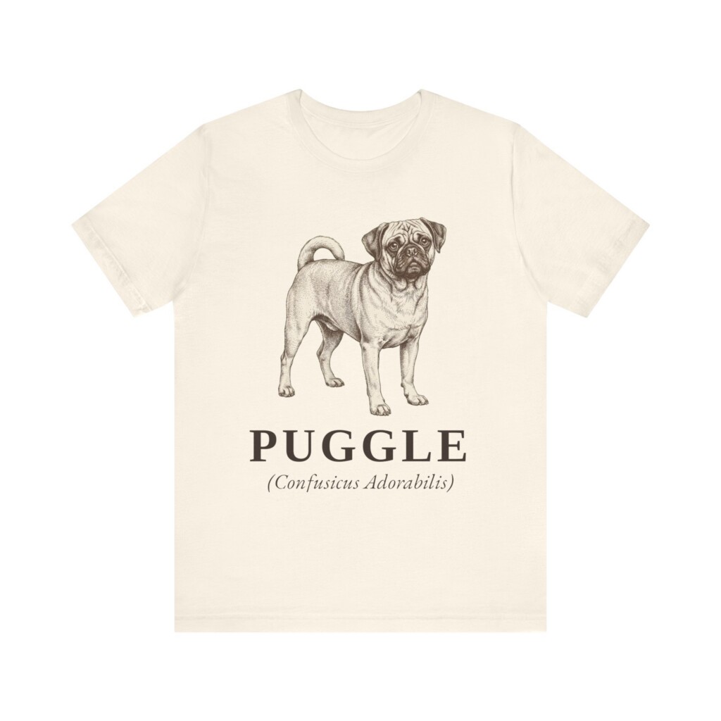 Puggle Latin Shirt, Vintage Dog Sketch Tee, Dog Latin Gift Puggle Latin Shirt, Vintage Dog Sketch Tee, Dog Latin Gift