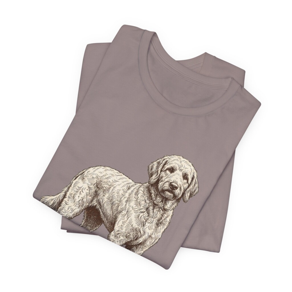 Goldendoodle Latin Shirt, Vintage Dog Sketch Tee, Dog Latin Gift